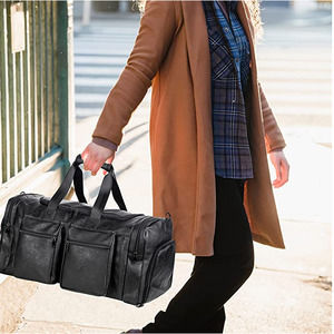 NEW! Leather Ashpel Weekender Travel Tote